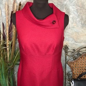 Tahari 🌹 wine maroon jeweled dress